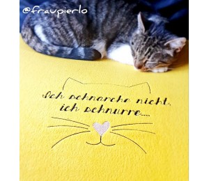 Stickdatei - Ich schnarche nicht, ich schnurre